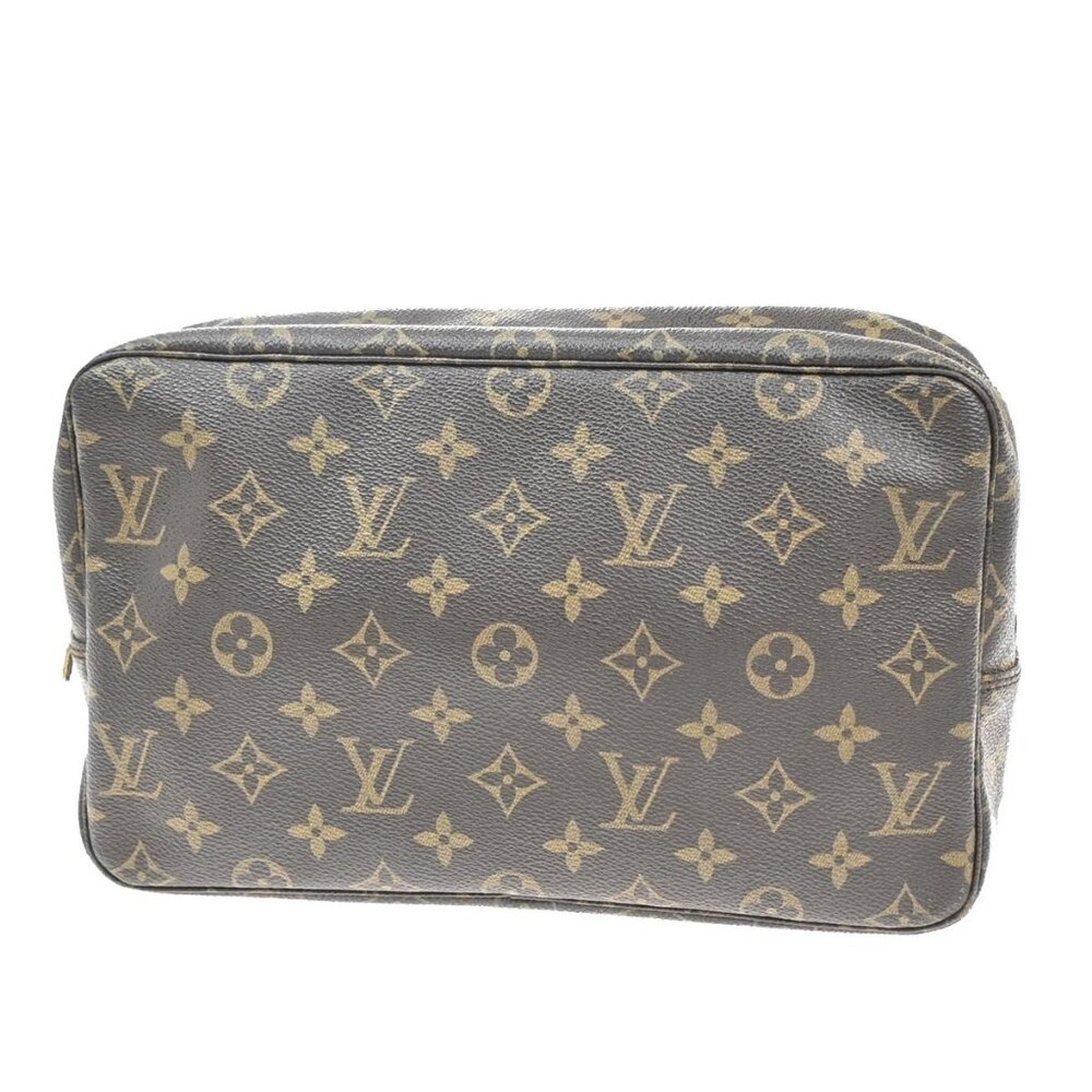 LOUIS VUITTON Trousse Toilette 28 Clutch Hand Bag Monogram Brown - Picture 2 of 5